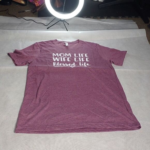 Bella canvas women's tee shirt purple size M - Picture 2 of 9